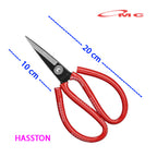 CAMEL Gunting Kodok Gunting Serbaguna 8" Inch Gunting Kain Gunting Kulit Gunting Potong Kain Karpet Gunting Seng Gunting Jahit Gagang Merah GT-KODOK-CML