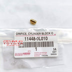 Oli Jet Blok Mesin Orifice Cylinder Block Oil Silinder Blok Oli Hilux Fortuner Innova Diesel 2KD 1KD Hiace Original Toyota 11448-0L010