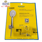 ONDA Hand Shower Mandi Hose Selang Lentur Flexible Shower Set Termasuk Selang & Dudukan Bracket Chrome Komplit Shower Onda SO TUL 1/2 Inch SO-TUL-1P2