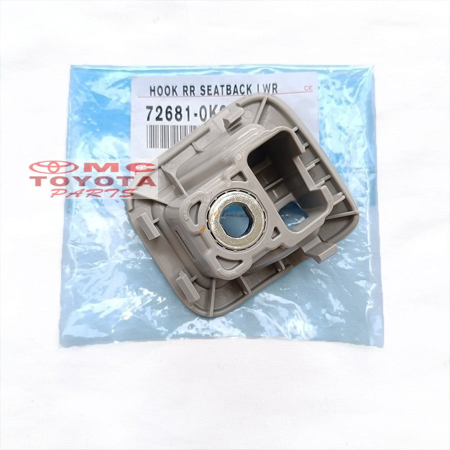 Hook Gantungan Jok Belakang Kanan Kiri Innova Reborn 2016-2021 Original Toyota 72681-0K030-B0 72681-0K050-B0 Huk Breket Hook Rear Seat Back Lock Lower