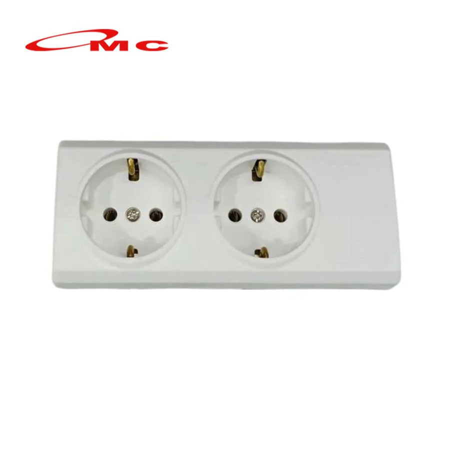 Broco Stop Kontak 2 Lubang Non CP 15321 NCP Colokan Broco Socket Terminal 2 Lubang Tanpa Kabel Cable Tanpa Child Protection Multi Socket Outlet