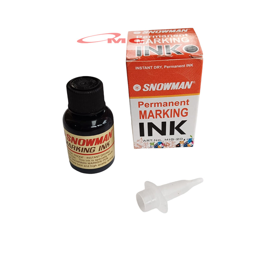 Isi Ulang Tinta Spidol Permanen Tinta Refill Ink Tinta Isi Spidol Snowman Permanent Marking Ink Hitam Biru Merah
