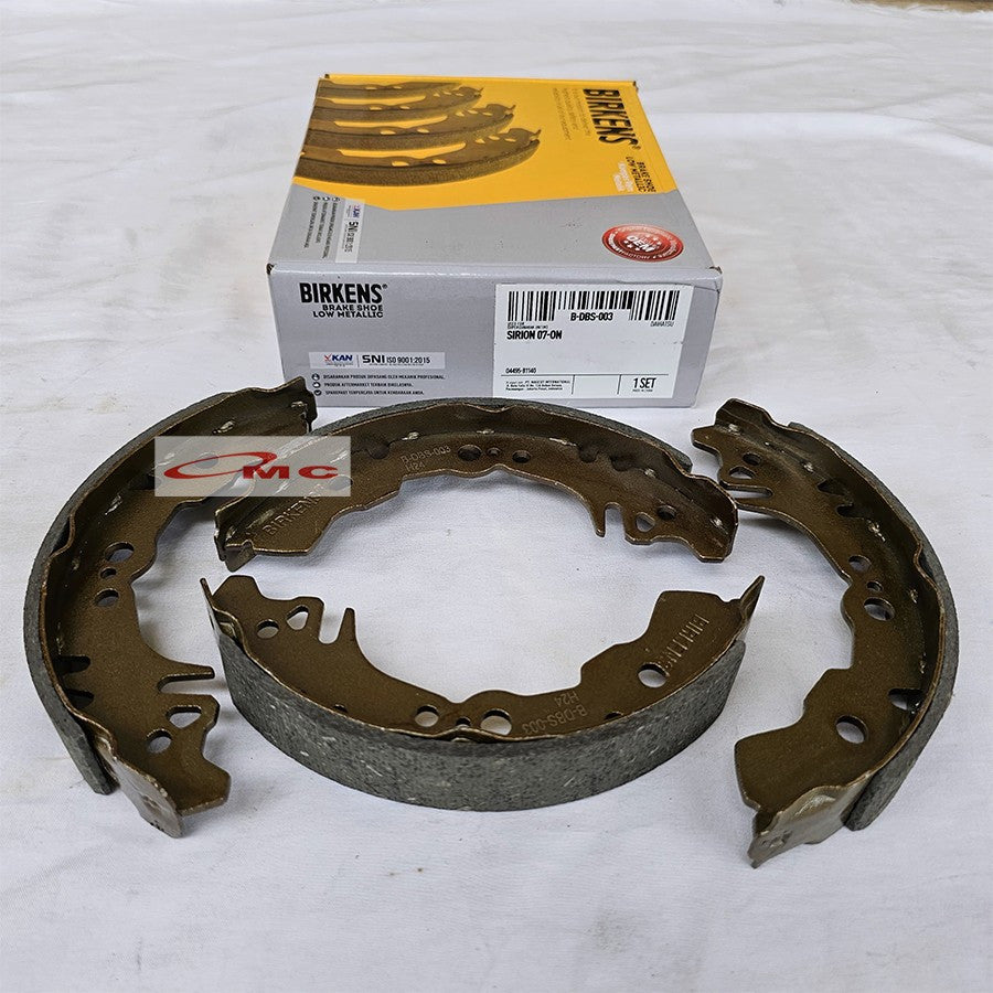 Brake Shoe Kampas Rem Belakang Daihatsu Sirion 2007 Asli original BIRKENS B-DBS-003