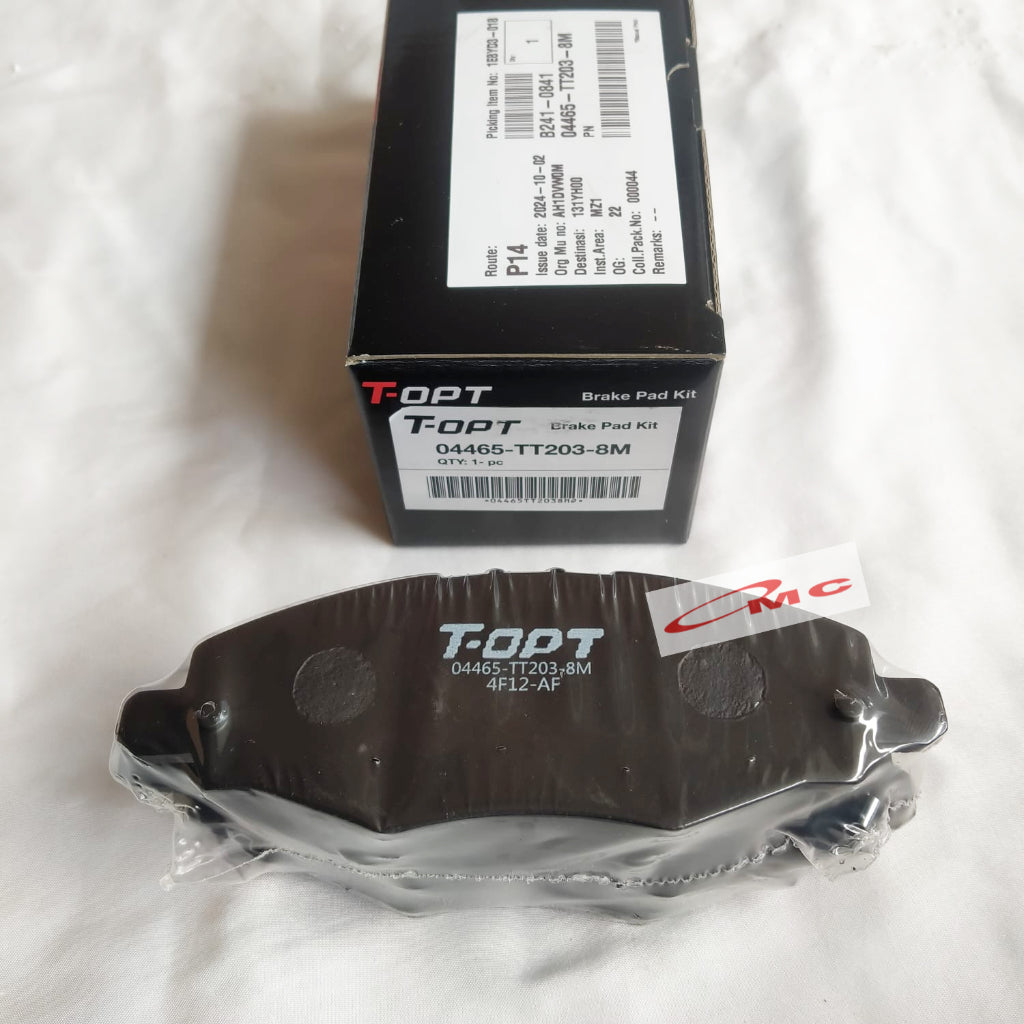 Brake Pad Kampas Rem Depan Kijang Innova Orisinil T-OPT 04465-TT203-8M