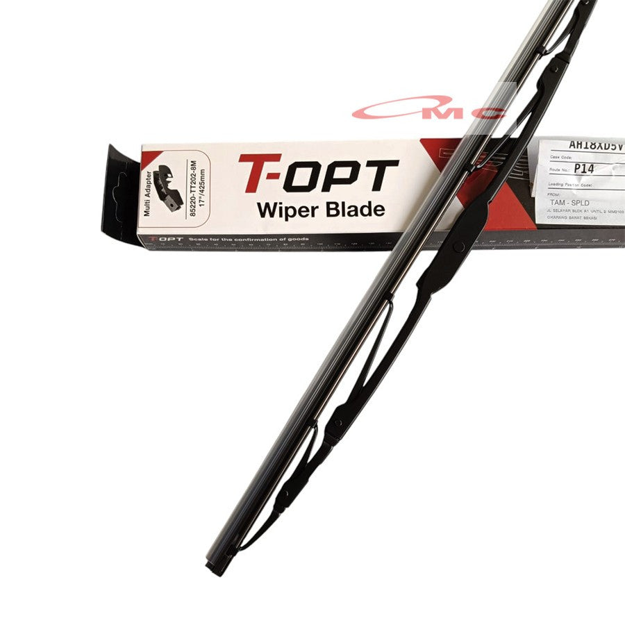 Wiper Blade Depan Wiper Mobil Universal 17" In 17 Inch Kijang Super Calya Orisinil T-OPT 85220-TT202-8M