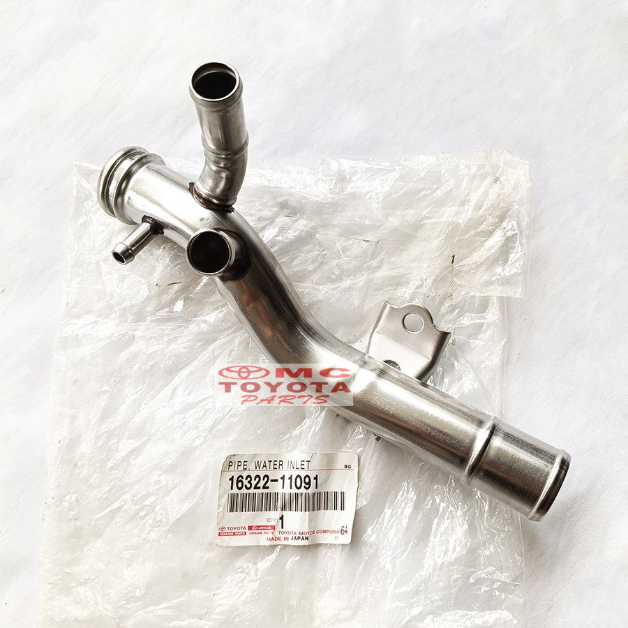 Selang Pipa Radiator Pipe Water Inlet Pipa Water Pump Starlet EP70 EP80 Twincam 1300cc Corolla SE Saloon Original Toyota 16322-11091 Pipa Water By Pass Pipa Bypass Pipa Waterpump