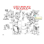 Paking Gasket Thermostat Oring Seal Karet Thermostat Kijang Kapsul Avanza Veloz Xenia Rush Terios Raize Rocky Vios Yaris Altis Fortuner Hilux Land Cruiser Prado Corona Hiace Dyna 16341-35010-000 Karet Oring Thermostat Gasket Paking Oring Thermostat
