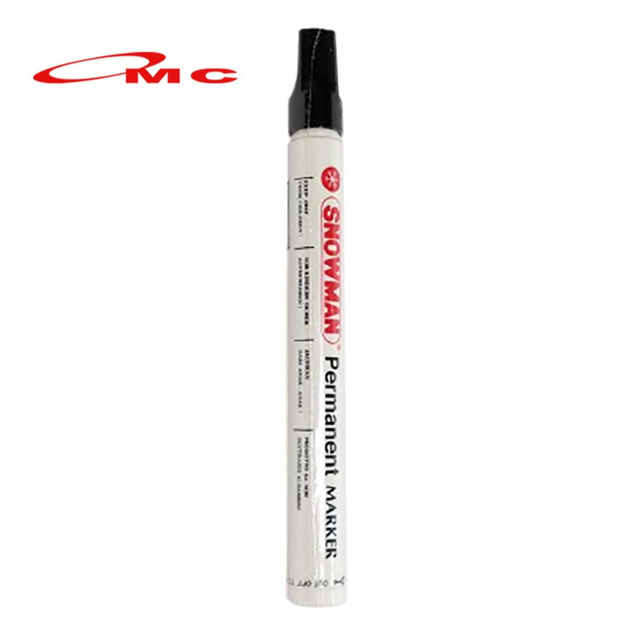 Spidol Permanen Snowman G12 G-12 G 12 Spidol Snowman Permanent Spidol G12 Permanen Spidol Permanent Marker Spidol Papan Tulis Hitam Biru