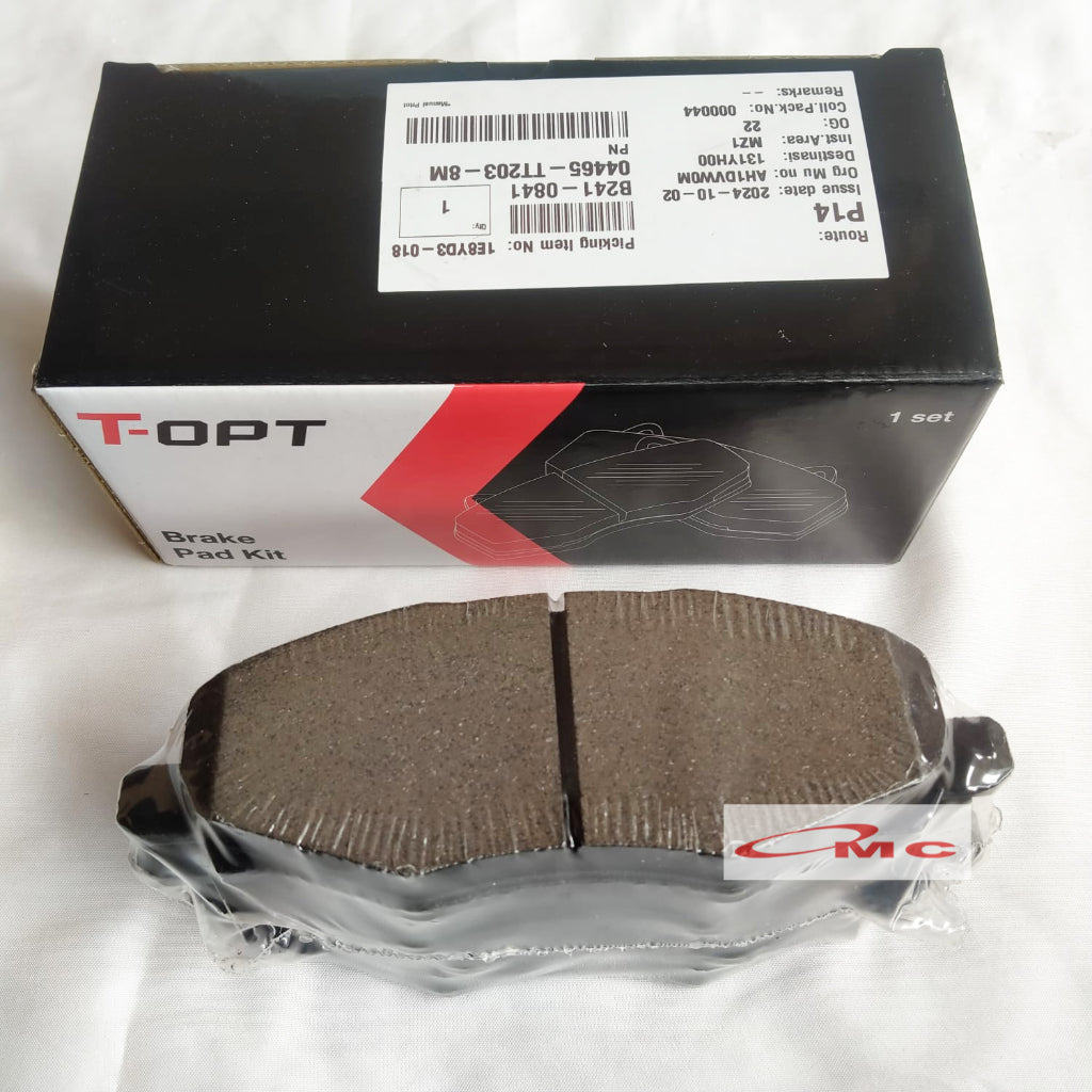 Brake Pad Kampas Rem Depan Kijang Innova Orisinil T-OPT 04465-TT203-8M