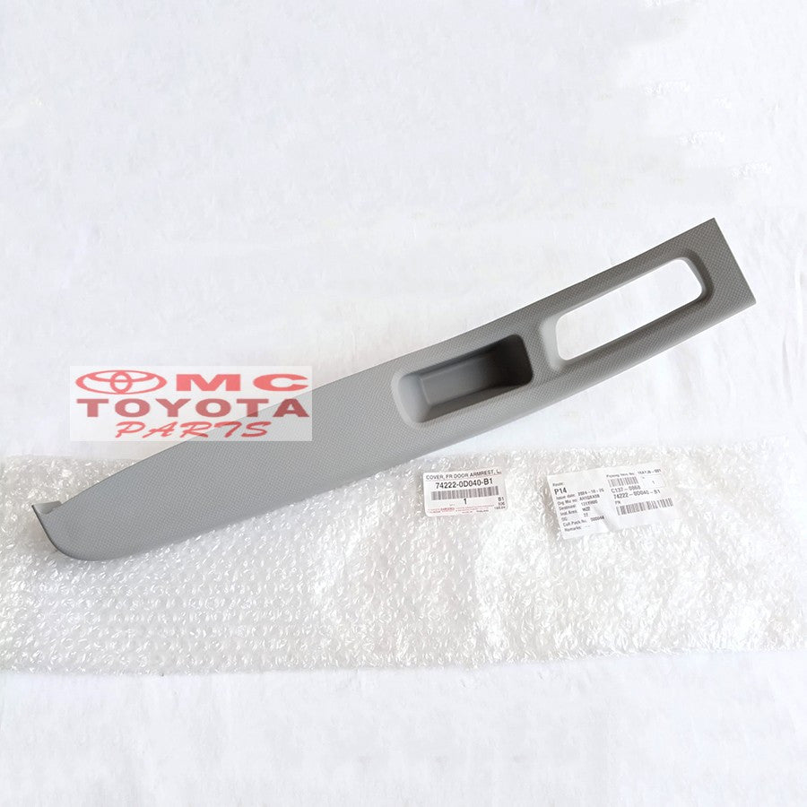 Cover Armrest Sandaran Tangan Pintu Depan Kiri Yaris 74222-0D040-B1