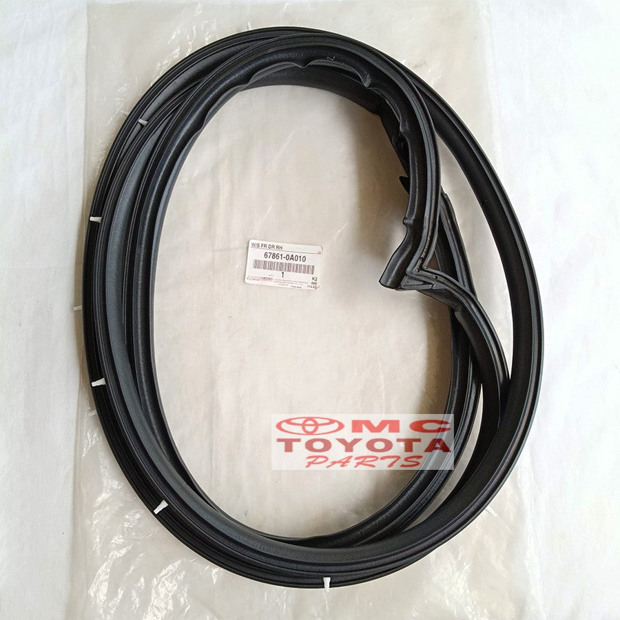Karet Pintu Depan Kanan Kiri Soluna Original Toyota 67861-0A010 67862-0A010 Karet Pintu Soluna