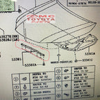 Karet Kap Mesin Motor Bagian Depan Toyota New Fortuner VRZ Original 53381-0K110 Seal Hood Radiator