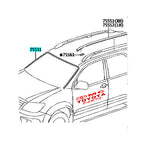 List Lis Kaca Depan Lis Karet Kaca Depan Original Toyota Fortuner Hilux Gen1 2004-2015 Ori Orisinil 75531-0K010 Moulding Windshield