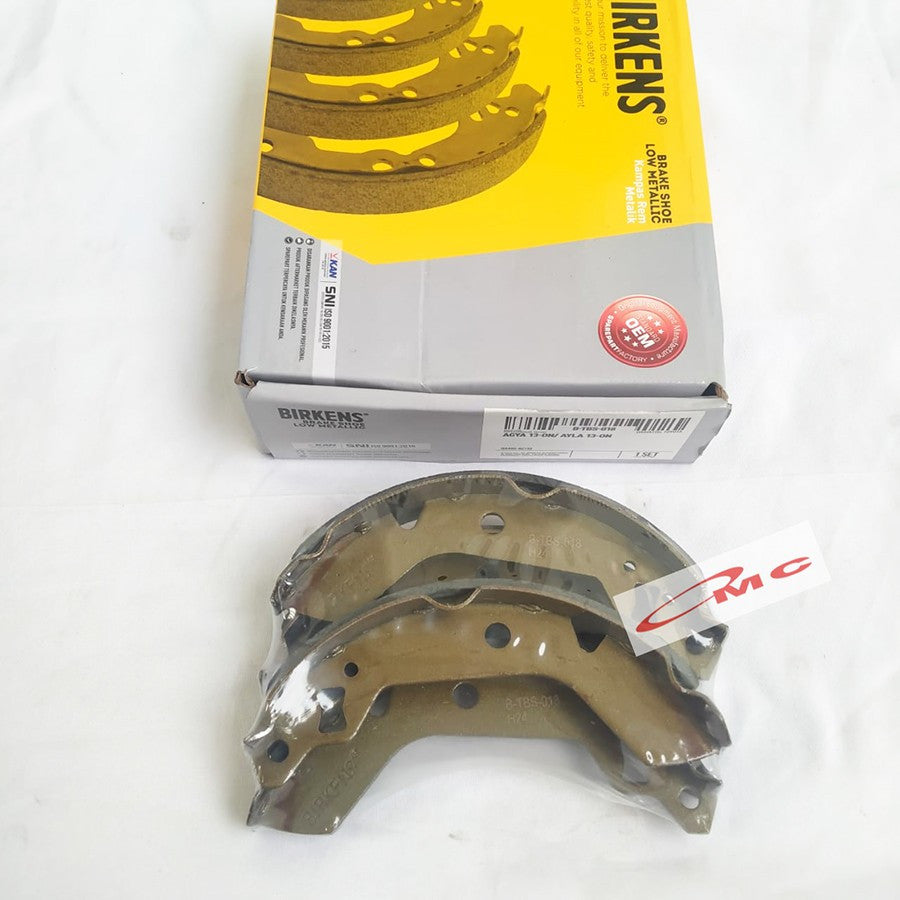 Brake Shoe Kampas Rem Belakang BIRKENS Ayla Agya Asli Birkens B-TBS-018