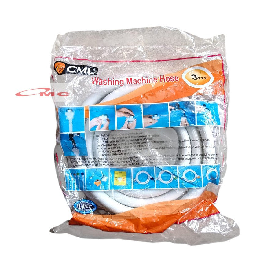 CAMEL Selang Mesin Cuci Inlet Masuk Air Bersih 1.5M 2M 3M Selang Inlet Mesin Cuci Otomatis 1 Tabung LG Samsung Washing Machine Hose CML 1.5 2 3 Meter