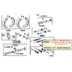 Spring Kit Rear Brake Kit Per Rem Belakang Toyota Kijang Innova Hilux Original 04942-0K080