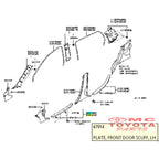 SillPlate Sil Plate Cover Body Plat Scuff Depan Samping kanan Kiri Agya Ayla Original 67913-BZ120-C0 67914-BZ120-C0