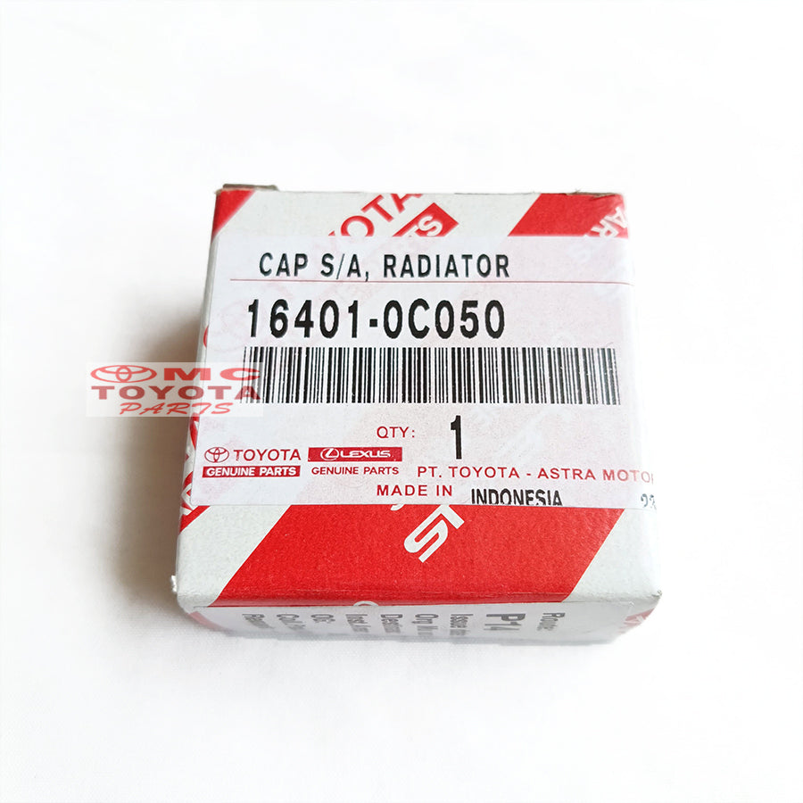 Cap Tutup Radiator 108kpa Original Avanza Xenia Rush Terios Innova Fortuner Hilux Yaris Vios Sienta Altis Camry Alphard Vellfire 16401-0C050 Tutup Cap Radiator Kap Radiator