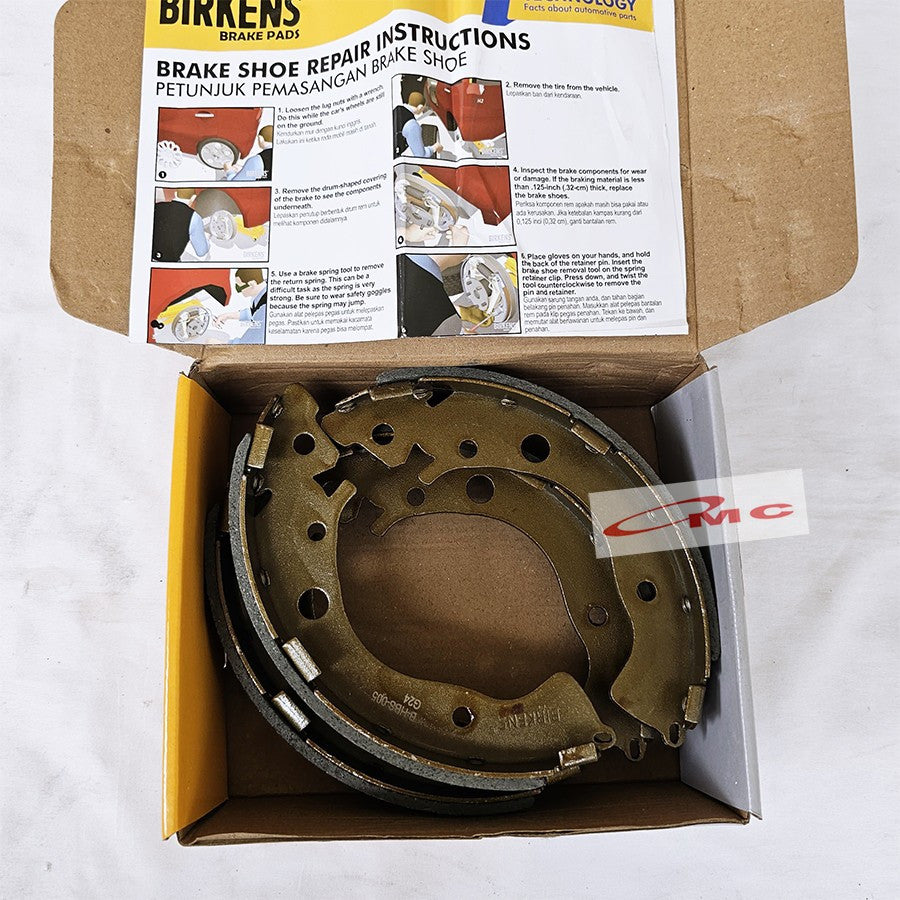 Brake Shoe Kampas Rem Belakang Honda Mobilio Hatchback 2014 Jazz RS City Asli Original BIRKENS 43153-SNA-A02 B-HBS-005