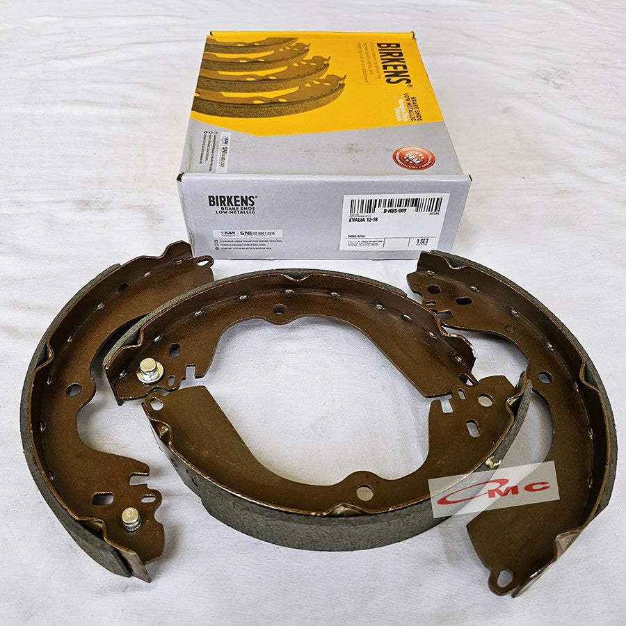 Brake Shoe Kampas Rem Belakang Nissan Evalia 2012-2018 Low Metallic Asli Original BIRKENS B-NBS-009