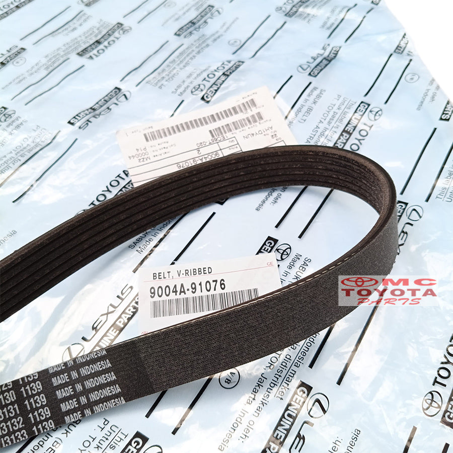 Tali Kipas Fan Belt Van Belt V Belt Fanbelt 6PK1148 Original Toyota All New Avanza Veloz Xenia 2022 Up 9004A-91076