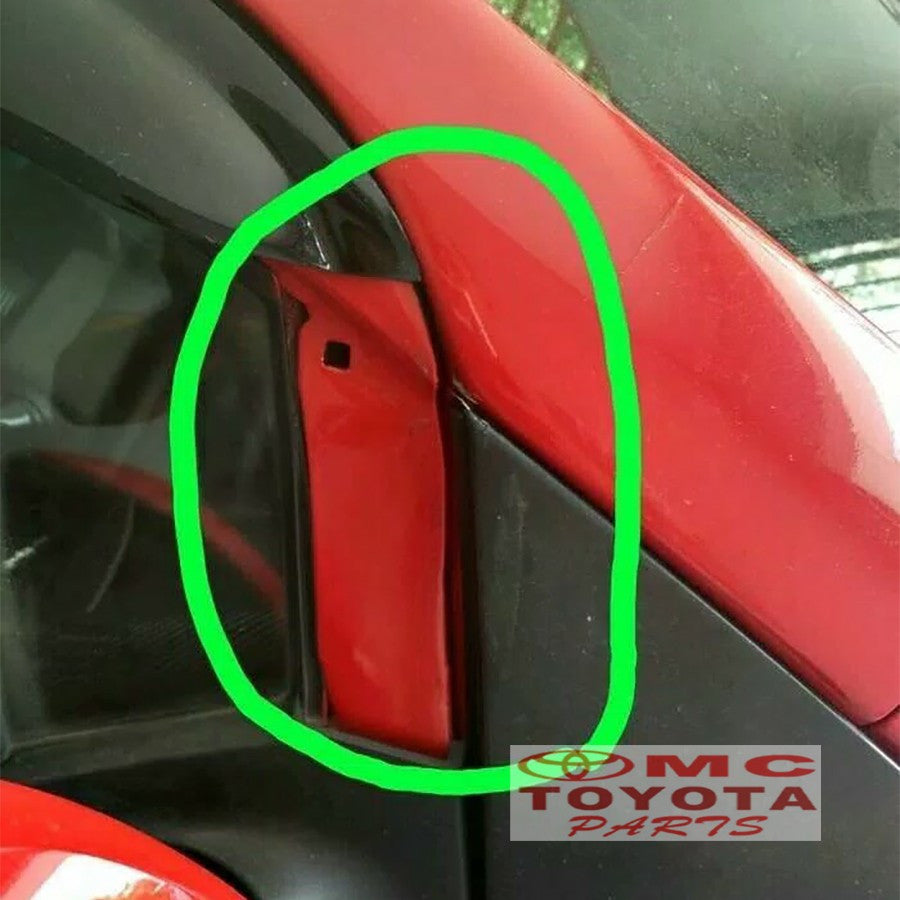 Garnish Pilar Segitiga Luar Spion Kanan Kiri Cover Pilar Luar Yaris Original 75751-0D020 75752-0D020 Moulding Kaca Segitiga Cover Tutup Kaki Spion