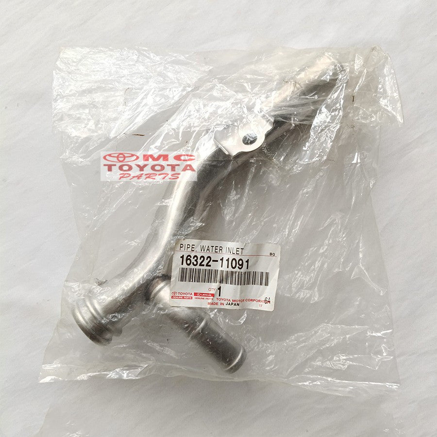 Selang Pipa Radiator Pipe Water Inlet Pipa Water Pump Starlet EP70 EP80 Twincam 1300cc Corolla SE Saloon Original Toyota 16322-11091 Pipa Water By Pass Pipa Bypass Pipa Waterpump