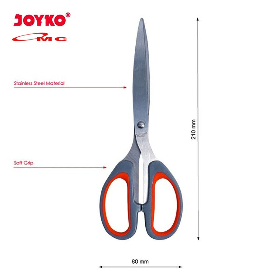 Gunting Joyko Besar Tajam SC-848SG 8" 8 Inch Alat Potong Pemotong Kertas Kain Kardus Gunting SC-848 Scissors Gunting Stainless Gunting Tajam Serbaguna