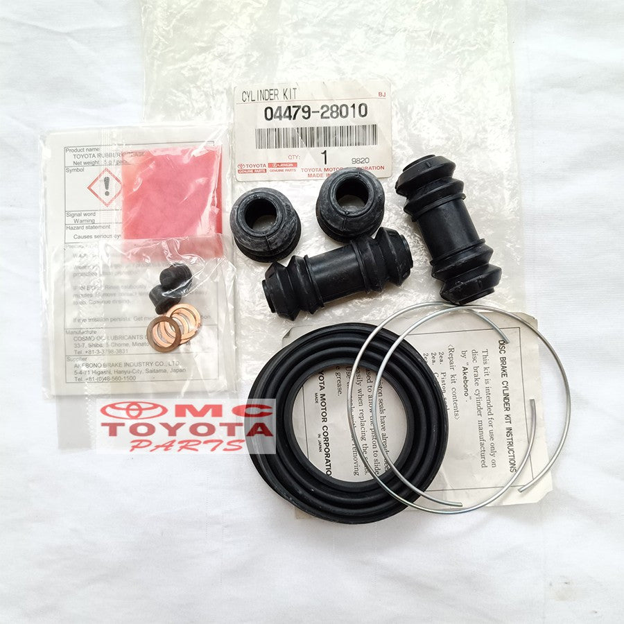 Kaliper Cylinder Kit Karet Rem Depan Kijang Super Grand 5K Kapsul 7K 1800cc Efi Original Toyota 04479-28010 Karet Silinder Seal Kaliper Kit Kaliper Rem Seal Kit Caliper Kit Master Rem Cakram Depan