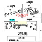 Brake Shoe Kampas Rem Belakang Innova Kijang Efi 2000cc Original Toyota 04495-YZZZ2