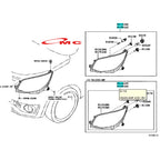 Lampu Depan Head Lamp Lampu Kanan Kiri Original Daihatsu Terios Rush 2006-2014  81130-BZ200-001 81170-BZ200-001
