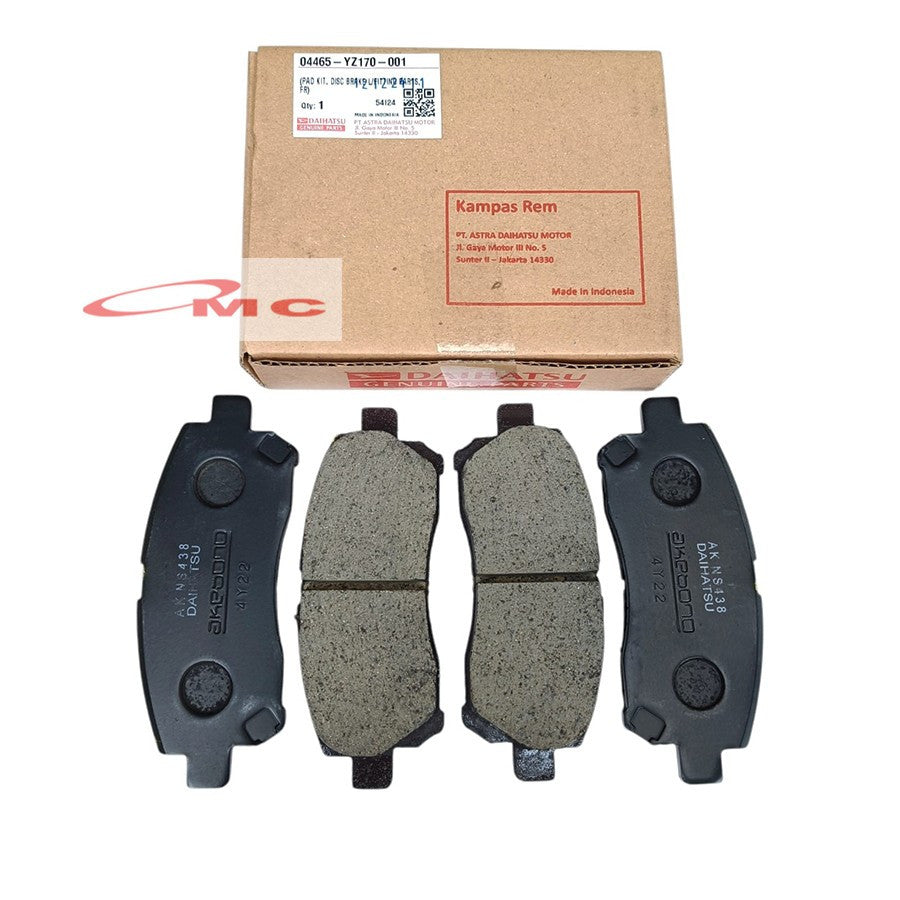 Brake Pad Kampas Rem Depan Original Avanza Xenia Veloz Rush Terios F700 Taruna F500 APV 04465-YZ170-001