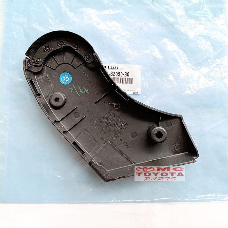 Cover Jok Tengah Bagian Dalam Kanan Kiri All New Avanza Xenia Rush Terios Original 79011-BZ020-B0 79012-BZ020-B0 Cover Seat Tutup Jok Tengah Bagian Dalam Hitam Black