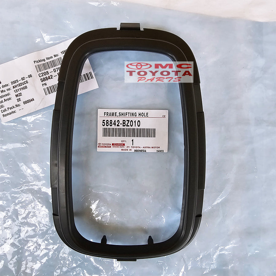 Frame Cover Panel Shifter Bezel Persneling Shifting Hole Ring Tongkat Operan Gigi Avanza Xenia Rush Terios original Toyota 58842-BZ010