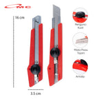 Cutter L500 L 500 L-500 Kater Kuter Cuter Besar Putar Blade Refill Linko Cutter Knife Pisau Pemotong Alat Potong Isi L-150 Set CUTTER-L-500-SET
