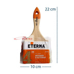 Kuas Cat Eterna 633 Bulu Tebal Gagang Kayu Kuas Cat Tembok 1" 1,5" 2" 2,5" 3" 4" In 1 2 3 4 Inch Kuas Eterna Kuas Kayu Kuas Tembok Koas Cat Dinding