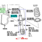 Shock Absorber Breaker Breker Depan Kanan Kiri Toyota Sienta 48510-0DB20 48520-0D370 - Depan Kanan