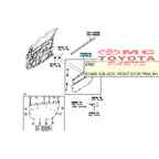 Panel Assy Door Trim Doortrim Pintu Depan Kanan Kiri Agya Ayla 2012-2015 Original 67610-BZ510-B0 67620-BZ500-B0