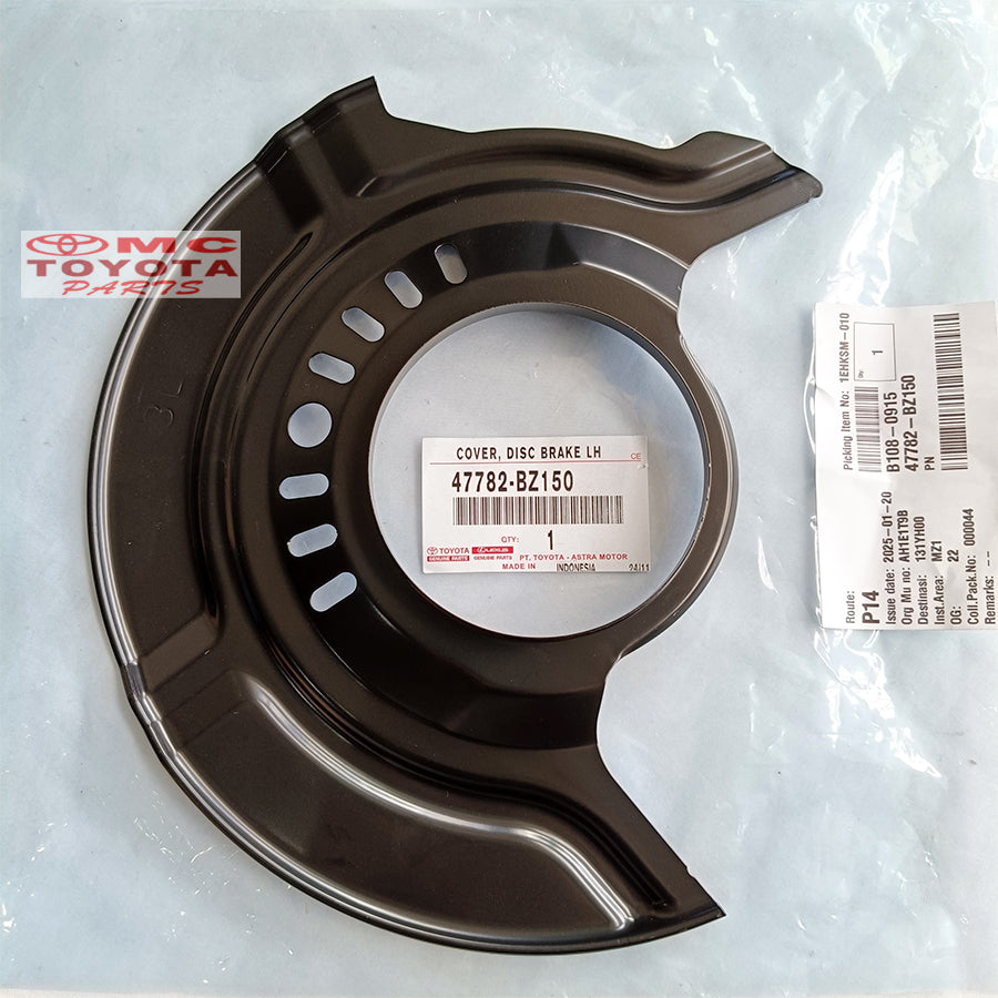 Cover Disc Brake Depan Kanan Kiri Calya Sigra Original Toyota 47781-BZ150 47782-BZ150 Cover Disk Brake Cover Plat Disc Brake Piringan Rem Roda Depan