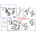 Cover Disc Brake Depan Kanan Kiri Calya Sigra Original Toyota 47781-BZ150 47782-BZ150 Cover Disk Brake Cover Plat Disc Brake Piringan Rem Roda Depan