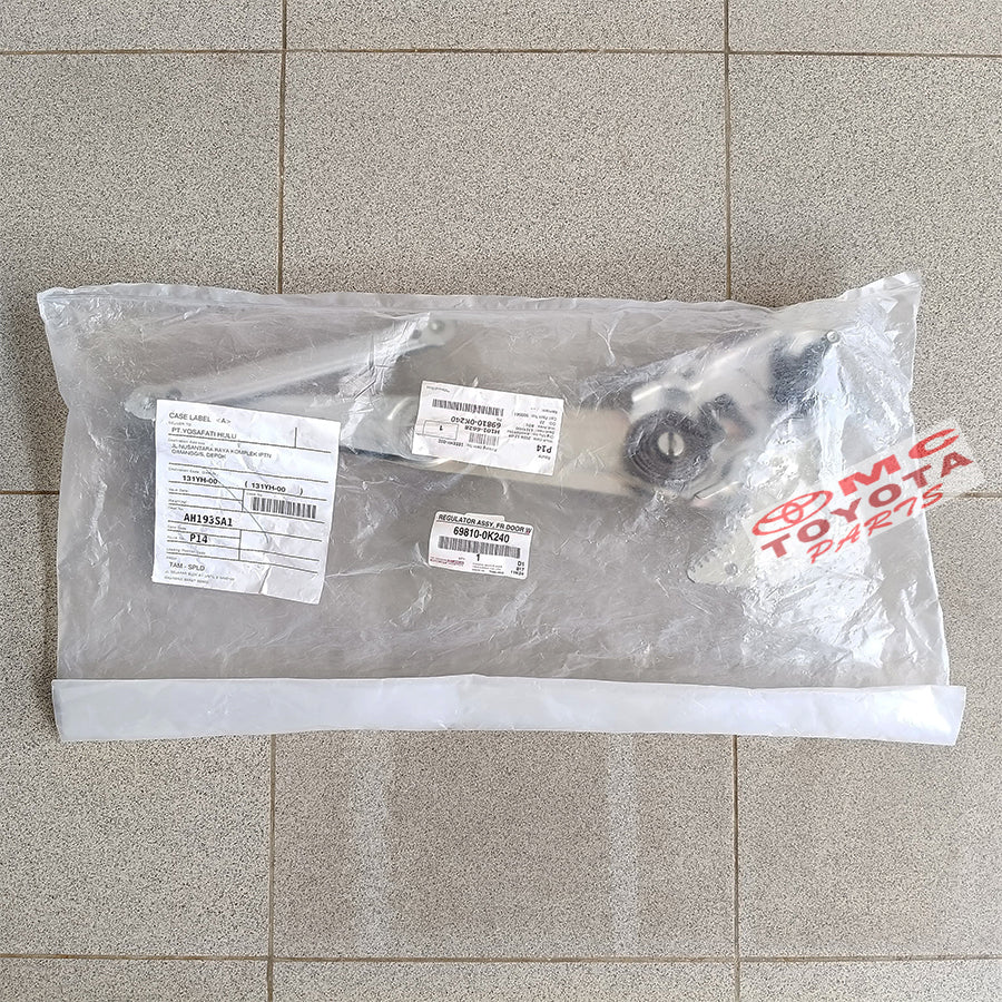 Regulator Power Window Manual Pintu Depan Kanan Kiri Toyota Hilux Revo Original 69810-0K240 69820-0K260 Regulator Window Manual