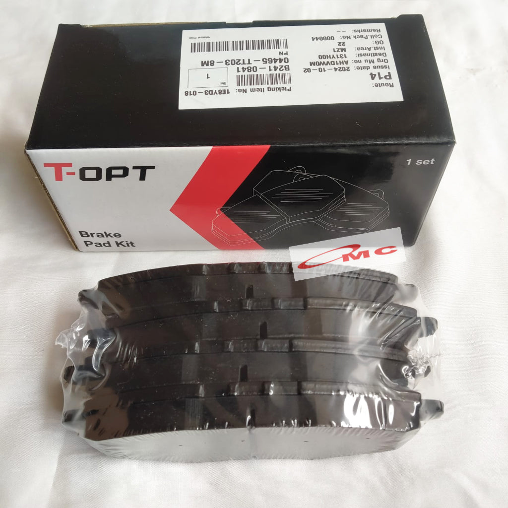 Brake Pad Kampas Rem Depan Kijang Innova Orisinil T-OPT 04465-TT203-8M