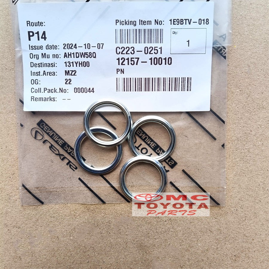 Gasket Ring Oli Gardan Original Toyota Ring Gasket Baut Tap Oli Transmisi Paking Baut Tap O Ring Gardan Oil Drain Plug Drat 24mm 12157-10010