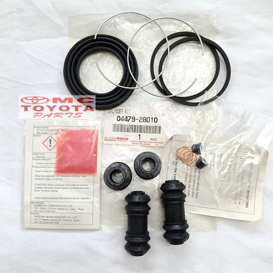 Kaliper Cylinder Kit Karet Rem Depan Kijang Super Grand 5K Kapsul 7K 1800cc Efi Original Toyota 04479-28010 Karet Silinder Seal Kaliper Kit Kaliper Rem Seal Kit Caliper Kit Master Rem Cakram Depan
