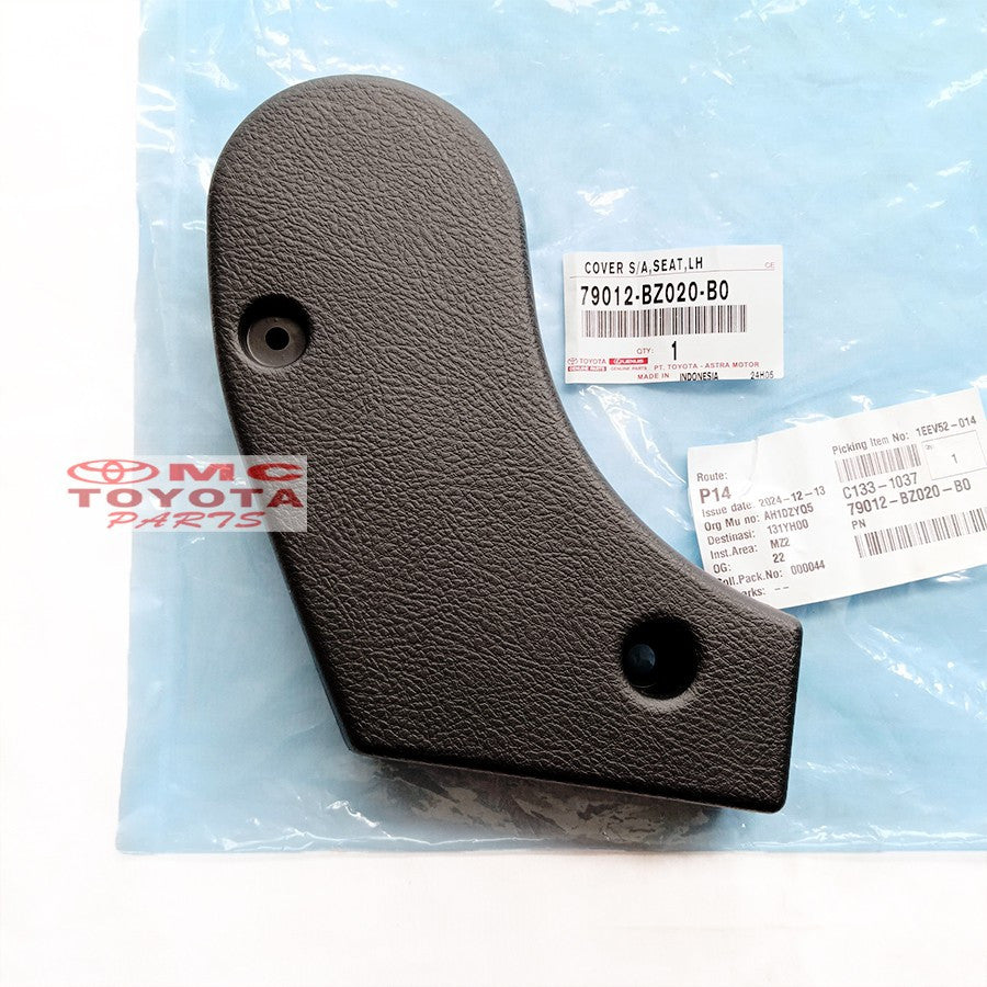 Cover Jok Tengah Bagian Dalam Kanan Kiri All New Avanza Xenia Rush Terios Original 79011-BZ020-B0 79012-BZ020-B0 Cover Seat Tutup Jok Tengah Bagian Dalam Hitam Black