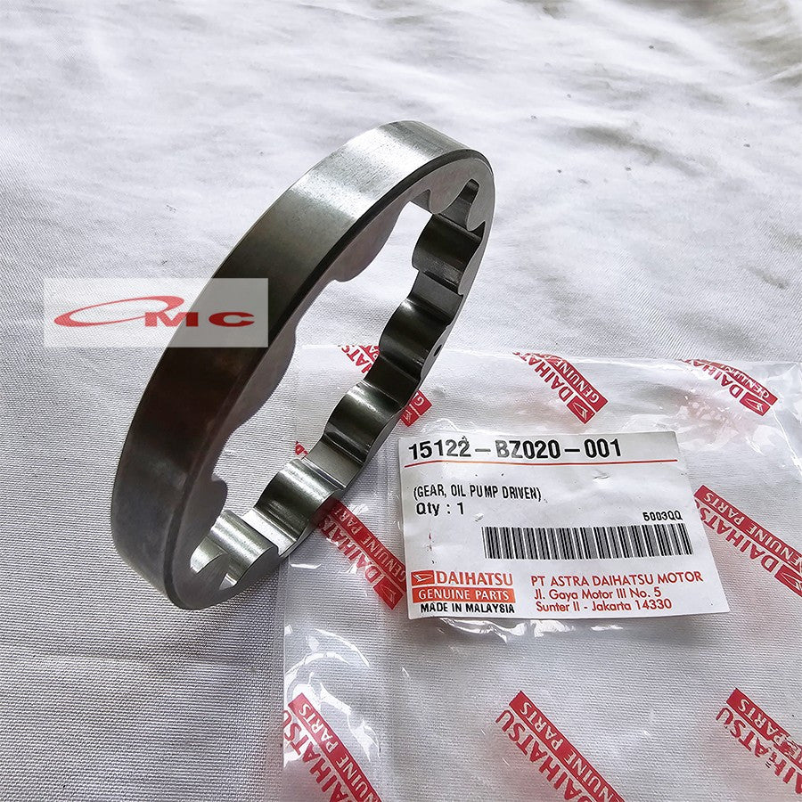 Gigi Gear Rotor Oil Pompa Oli Driven Luar Dalam Agya Ayla 2012-2017 1000cc 1.0 CC Original Daihatsu 15122-BZ020-001 15121-BZ020-001