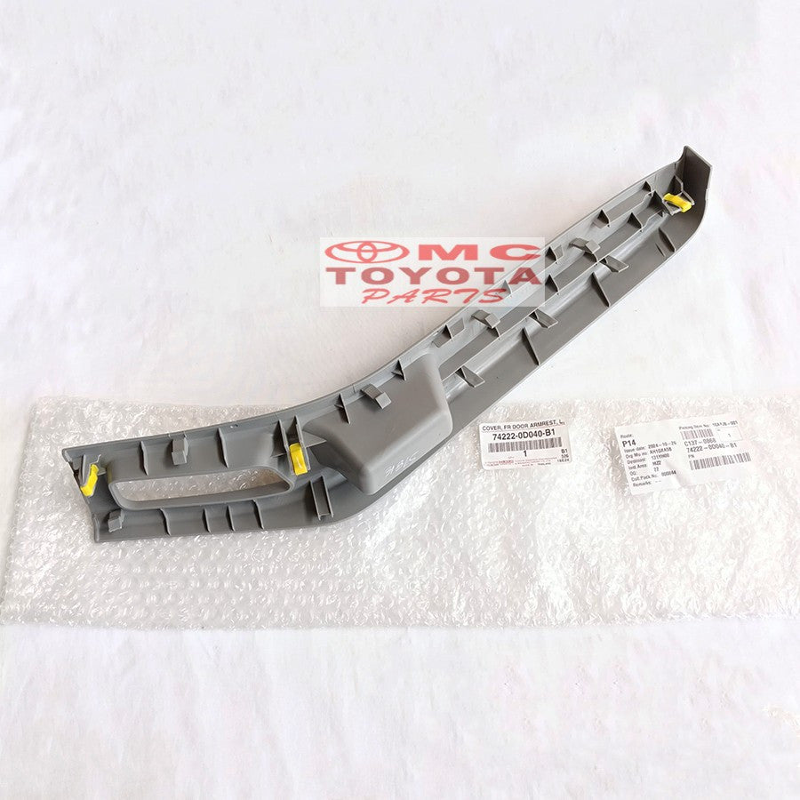 Cover Armrest Sandaran Tangan Pintu Depan Kiri Yaris 74222-0D040-B1