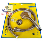 ONDA Hand Shower Mandi Hose Selang Lentur Flexible Shower Set Termasuk Selang & Dudukan Bracket Chrome Komplit Shower Onda SO TUL 1/2 Inch SO-TUL-1P2