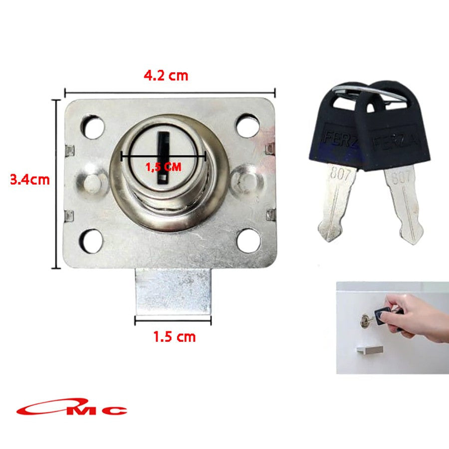 Kunci Laci Lemari 101 FERZA Kecil Kunci Laci Ferza 101 Kunci Lemari Kunci Pintu Lemari Kunci Loker Lemari Drawer Lock