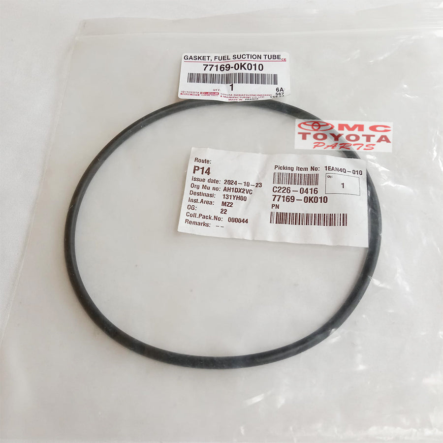 Karet Gaske Tutup Pengunci Rumah Pompa Bensin Fuel Pump Toyota Innova Fortuner Original 77169-0K010